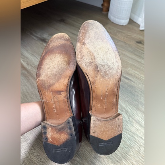 Salvatore Ferragamo Men’s Size 11 – Burgundy Leather – Made in Italy - Picture 6 of 6